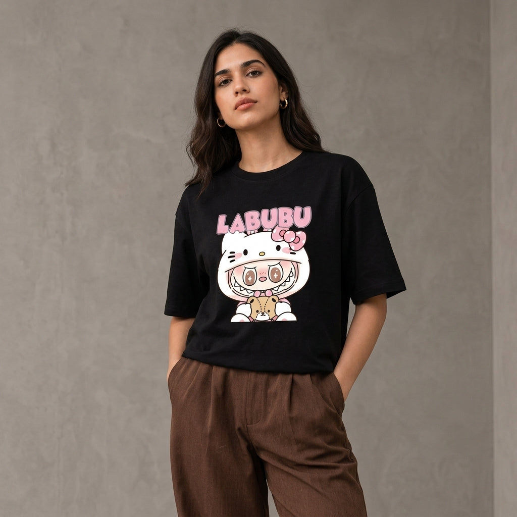 Labubu Graphic Oversized Tee