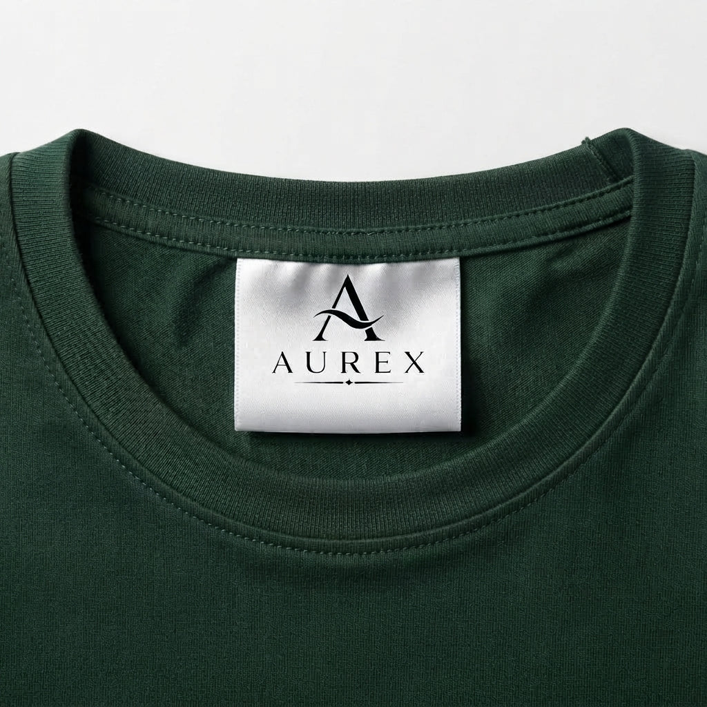 BE MINE Oversized Drop-Shoulder Tee – Forest Green