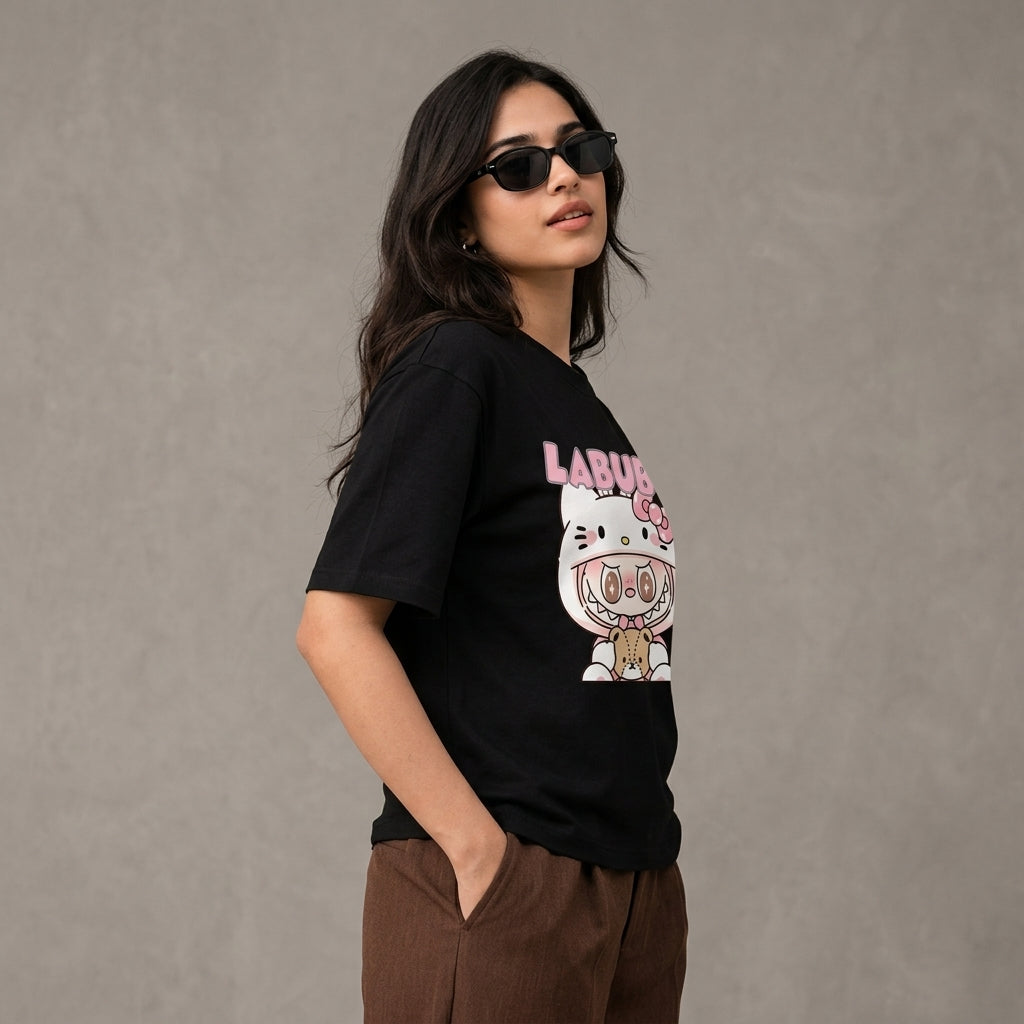 Labubu Graphic Oversized Tee